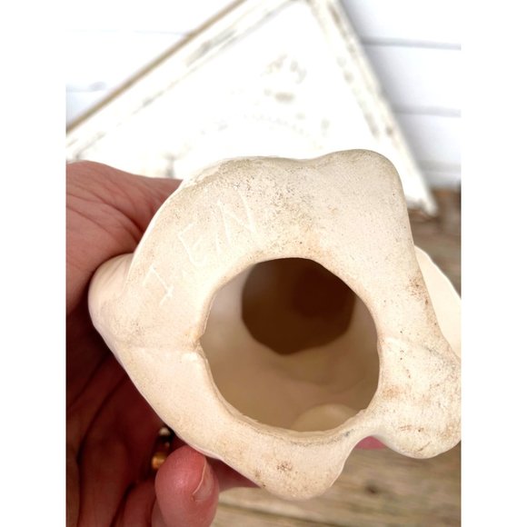 Vintage Kitschy Ceramic Puppy Dog Big Green Eyes - Picture 7 of 7